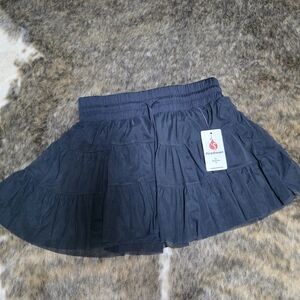 Athletic Black Mini Skirt